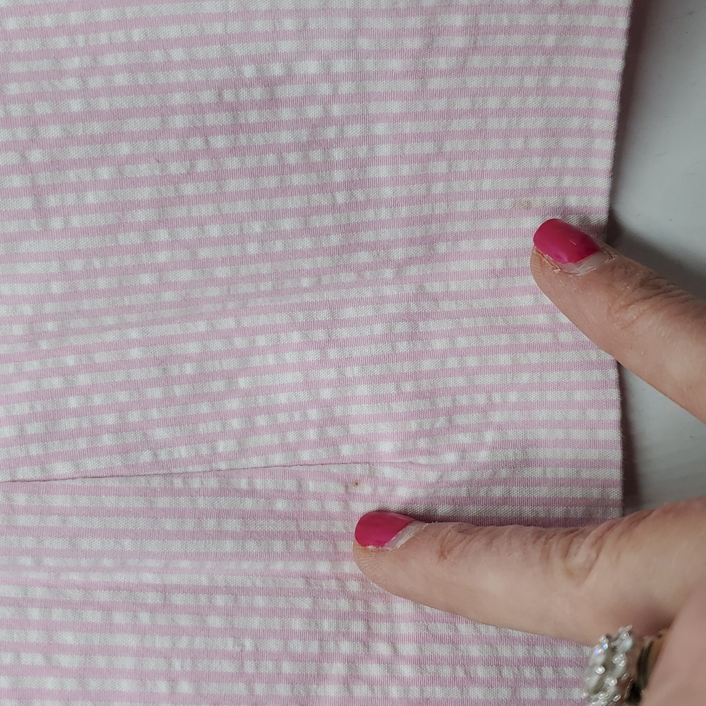 Lauren Ralph Lauren Pink Seersucker Blazer 2X Lightweight Jacket - Picture 11 of 11